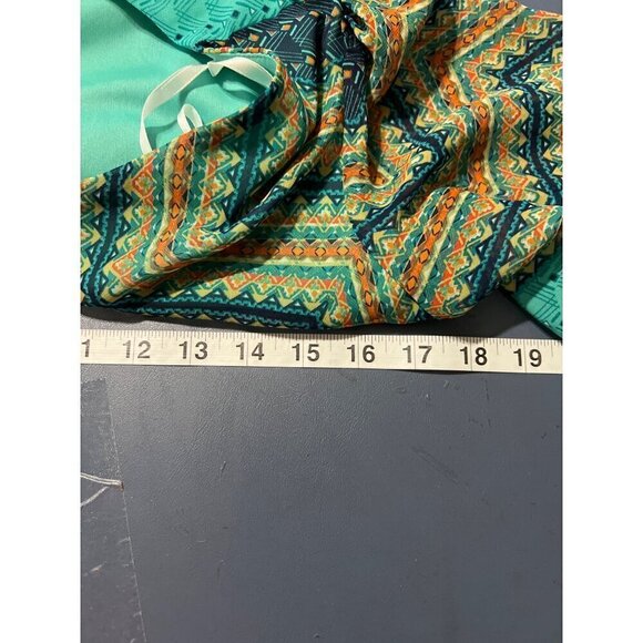 Boho‎  Chevron Maxi Dress M Beachy Beachy Lagom Lagenlook Vacation Resort - Picture 9 of 10